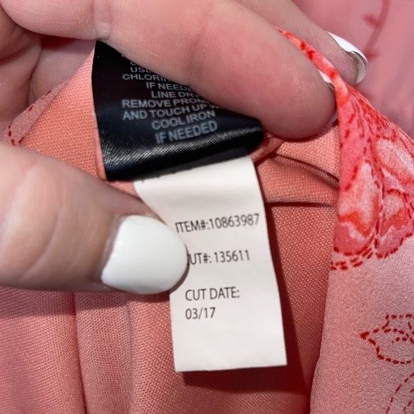 TORRID Pink Sienna Floral Georgette Mini Wrap Dress Size 18 - Picture 7 of 8